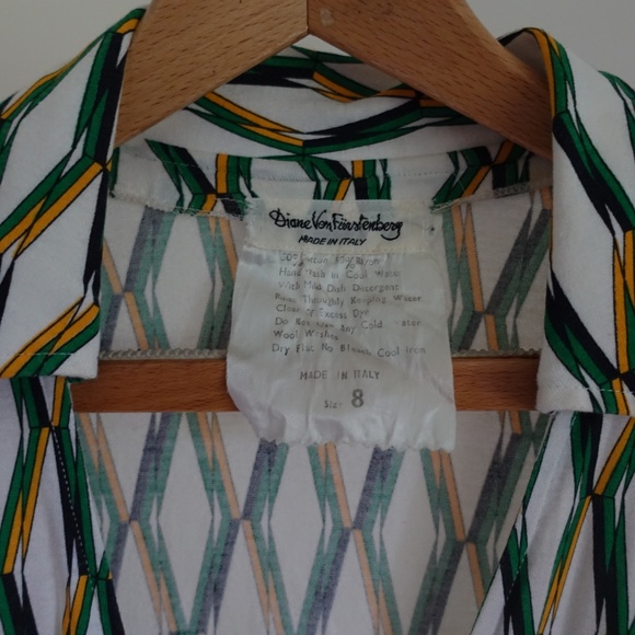 Vintage 1970s Diane Von Furstenberg Wrap Dress Size 8 - Picture 4 of 6